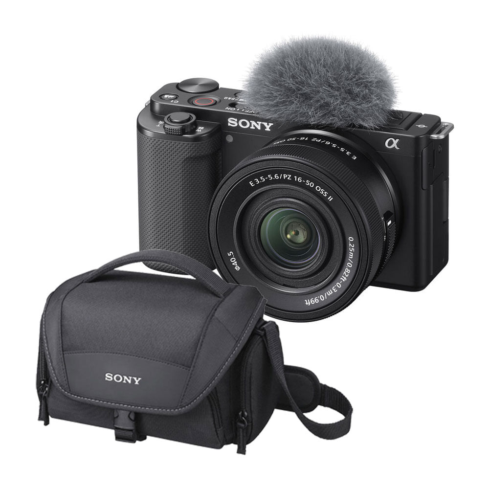 Camara Sony ZV-E10 con 16-50mm II Gratis Estuche Sony y Mem 64GB
