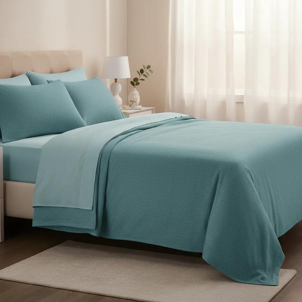 Juego de sabanas  algodón pima interiotex  180 hilos King color Ortiga