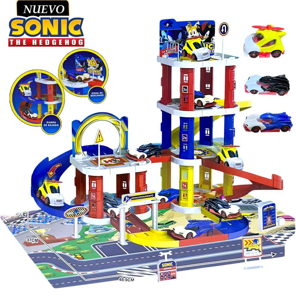 Juguete Set de Pista Estacionamiento de Sonic 5710A