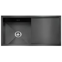Lavadero 1 Poza con Escurridor Acero Inoxidable Negro ULS01-10050