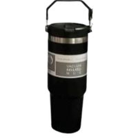 Tomatodo térmico  con asa 900 ml Acero Inoxidable Negro