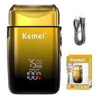Afeitadora Eléctrica Kemei KM-TX10 Dorada Recargable