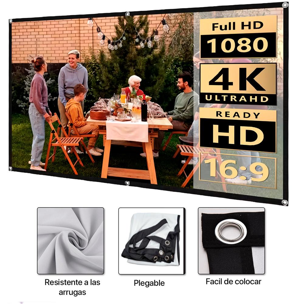 Pantalla Ecran Reflectiva Para Proyector 100 Pulgadas Owlenz Pantalla Ecran Reflectiva Para Proyector 100 Pulgadas Owlenz