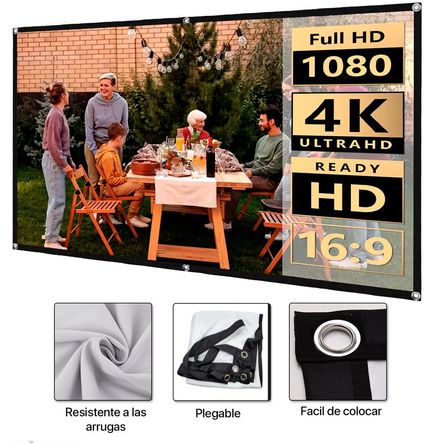 Pantalla Ecran Reflectiva Para Proyector 100 Pulgadas Owlenz Pantalla Ecran Reflectiva Para Proyector 100 Pulgadas Owlenz