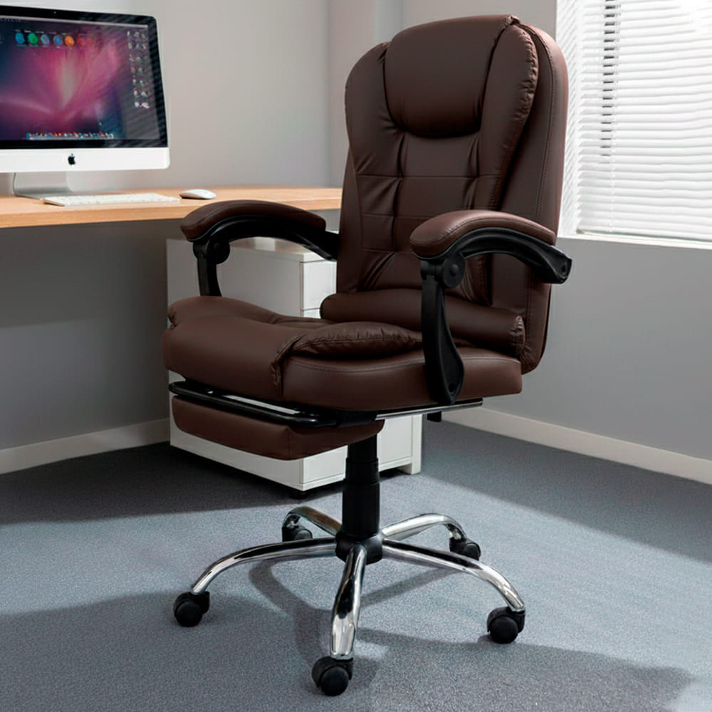 Silla de Oficina Sillium Marron Oscuro