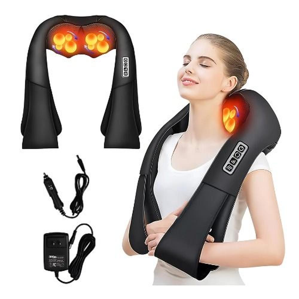 Masajeador de Cuello Hombro Y Cuerpo Eléctrico Infrarrojo Negro