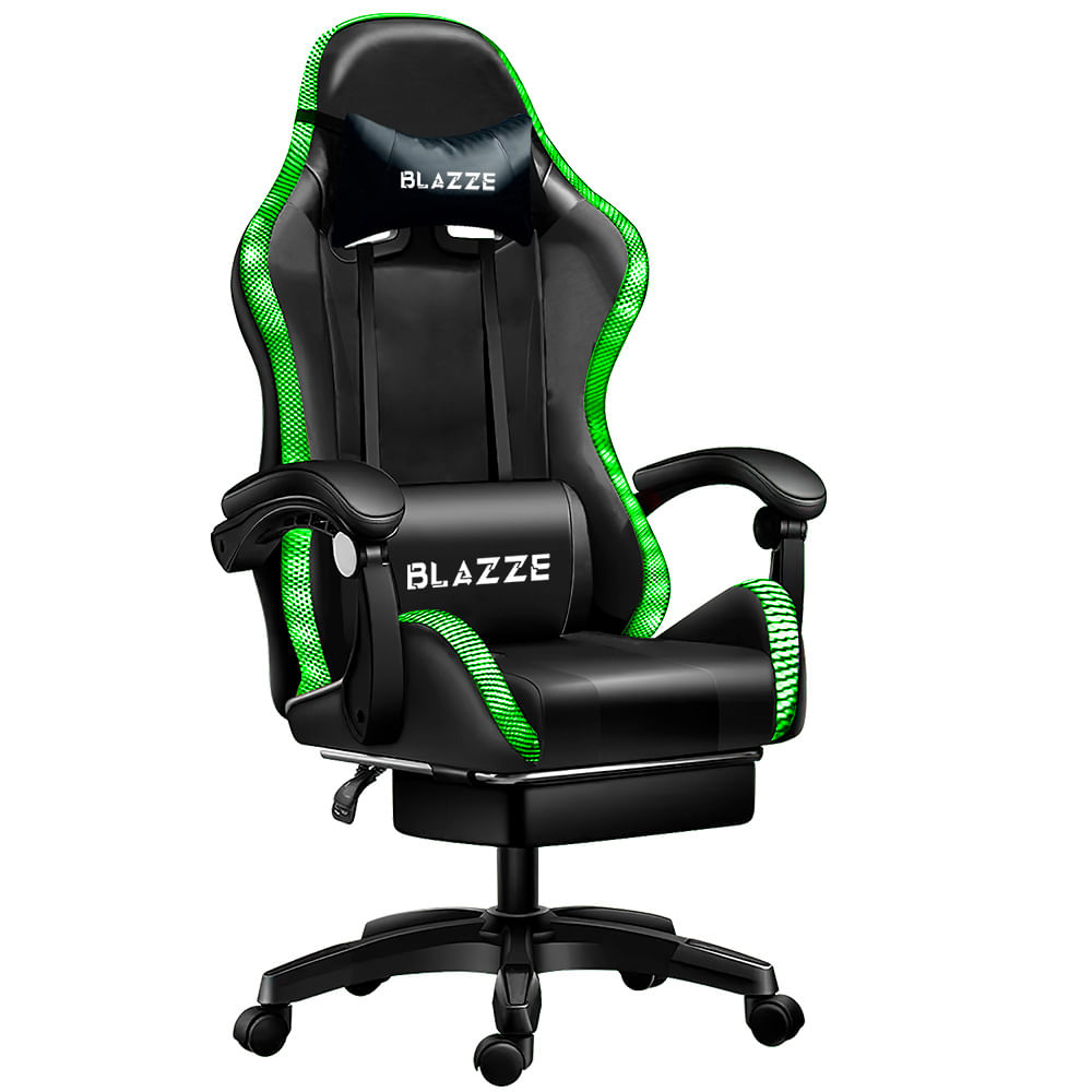 Silla Gamer Ergonómica Buff RGB - Negro