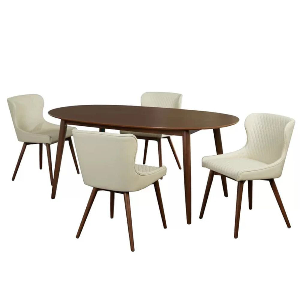 Comedor 4 Sillas Betty Beige HogarySpacios