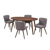 Comedor 4 Sillas Betty Gris Oscuro HogarySpacios