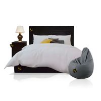 Dormitorio 1.5 Plz Doncella Velador Puff H Y S