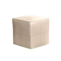 Puff Adriana Ultracuero Beige H Y S