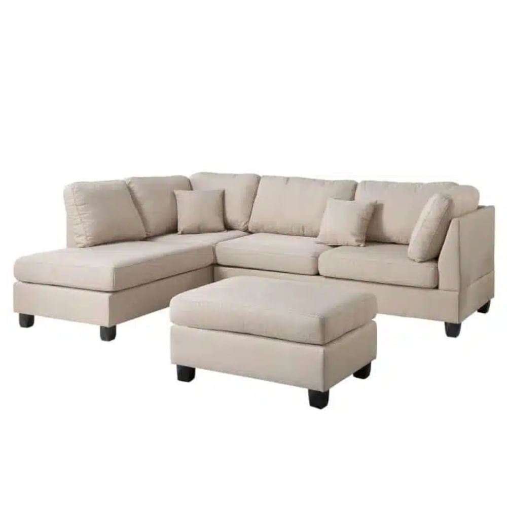 Seccional Izquierdo Asturias Banqueta Beige HogarySpacios