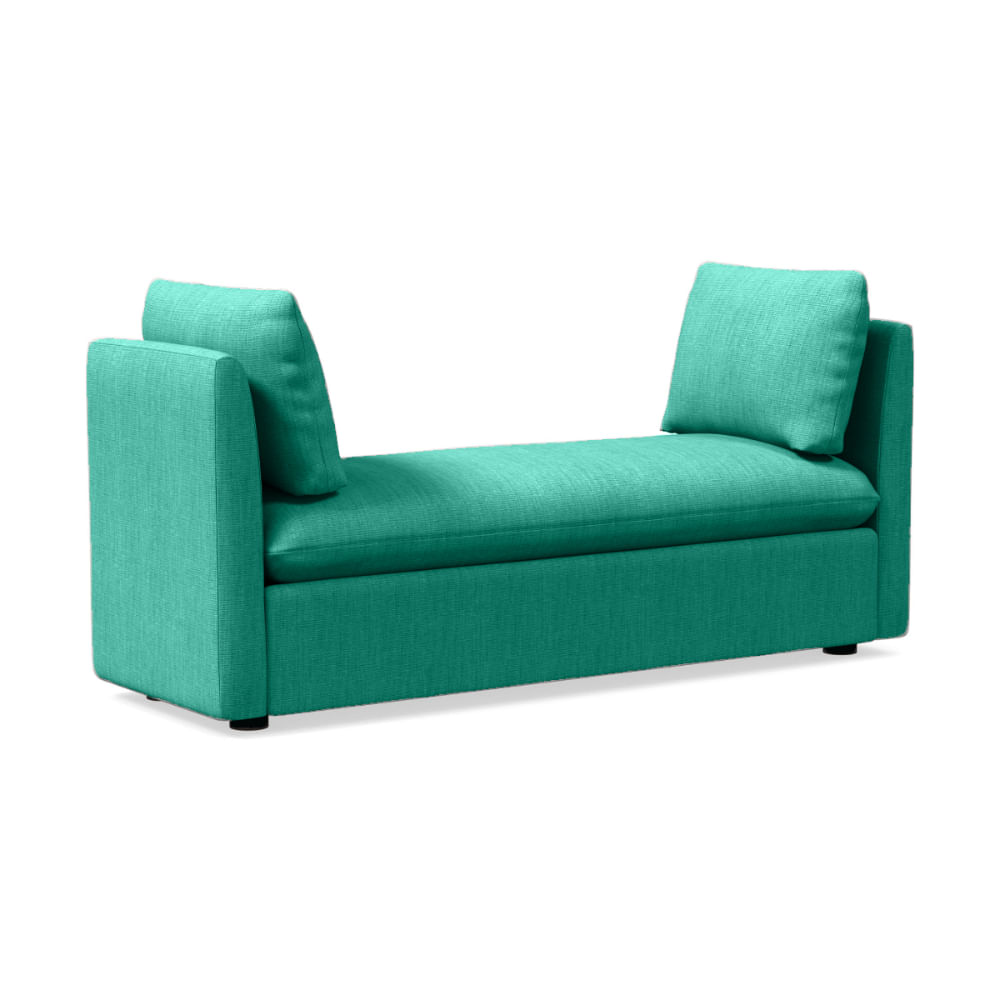 Banqueta Vitto Capitone Celeste Agua H Y S