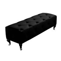 Banqueta Bastor Capitone Negro H Y S