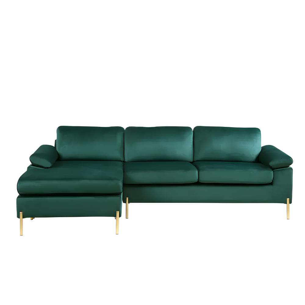 Seccional Derecho Kloe Verde Oscuro HogarySpacios