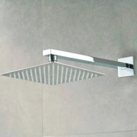 Cabezal de ducha cuadrado ultra plano de 20cm Acero Inoxidable