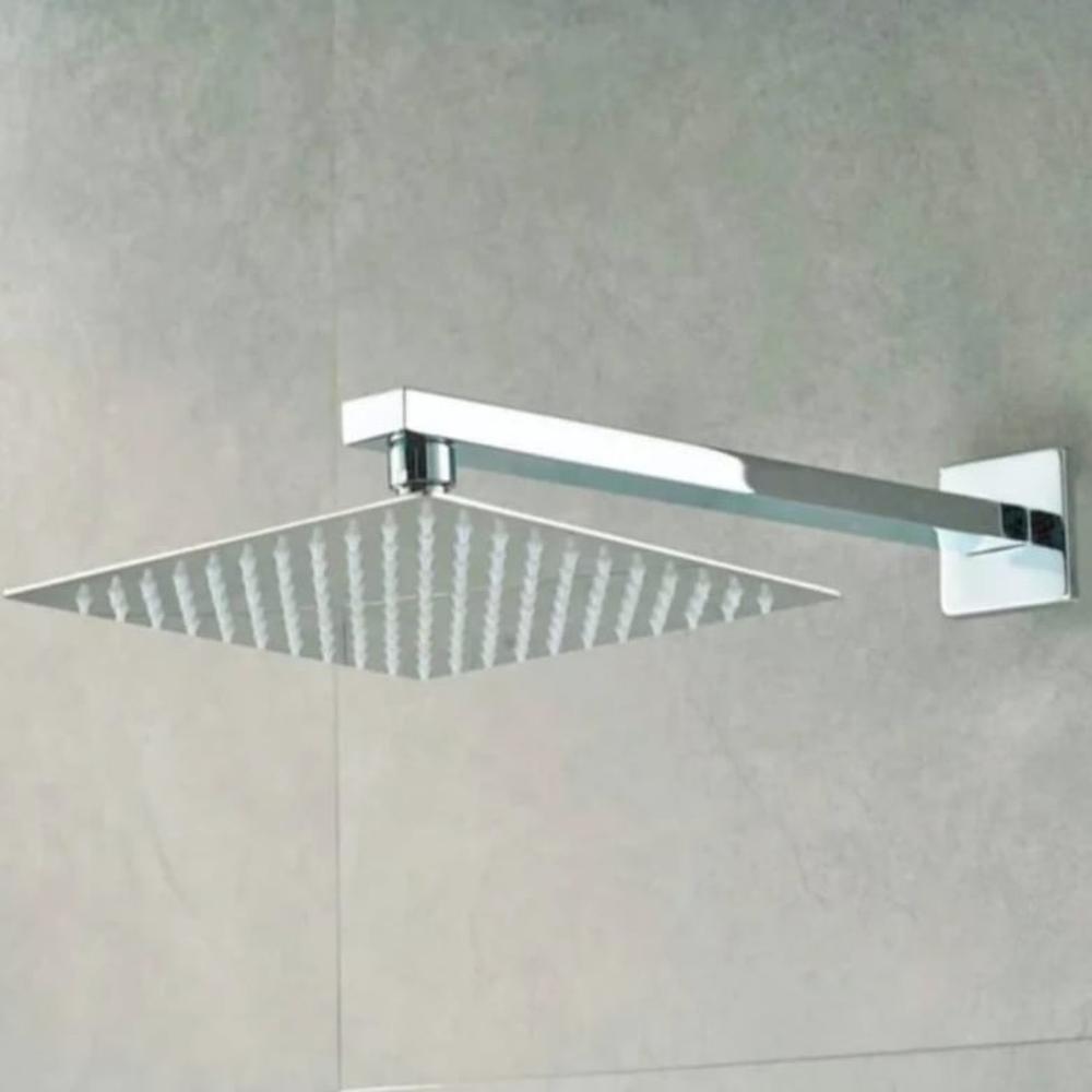 Cabezal de ducha cuadrado ultra plano de 20cm Acero Inoxidable
