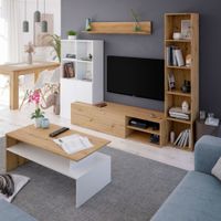 Mesa de Centro Moderna Katty 108 cm Duna/Blanco R&R MUEBLES