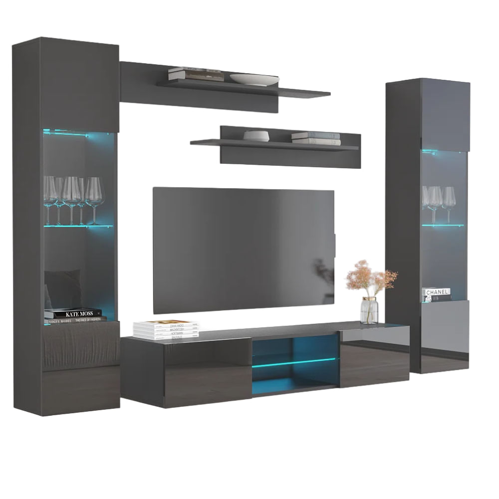 Centro De Tv Walker Gris Oscuro CN