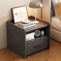 Velador Moderno Joako 1 Cajón Plomo R&R MUEBLES
