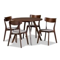 Comedor 4 Sillas Naibeth Gris Oscuro HogarySpacios