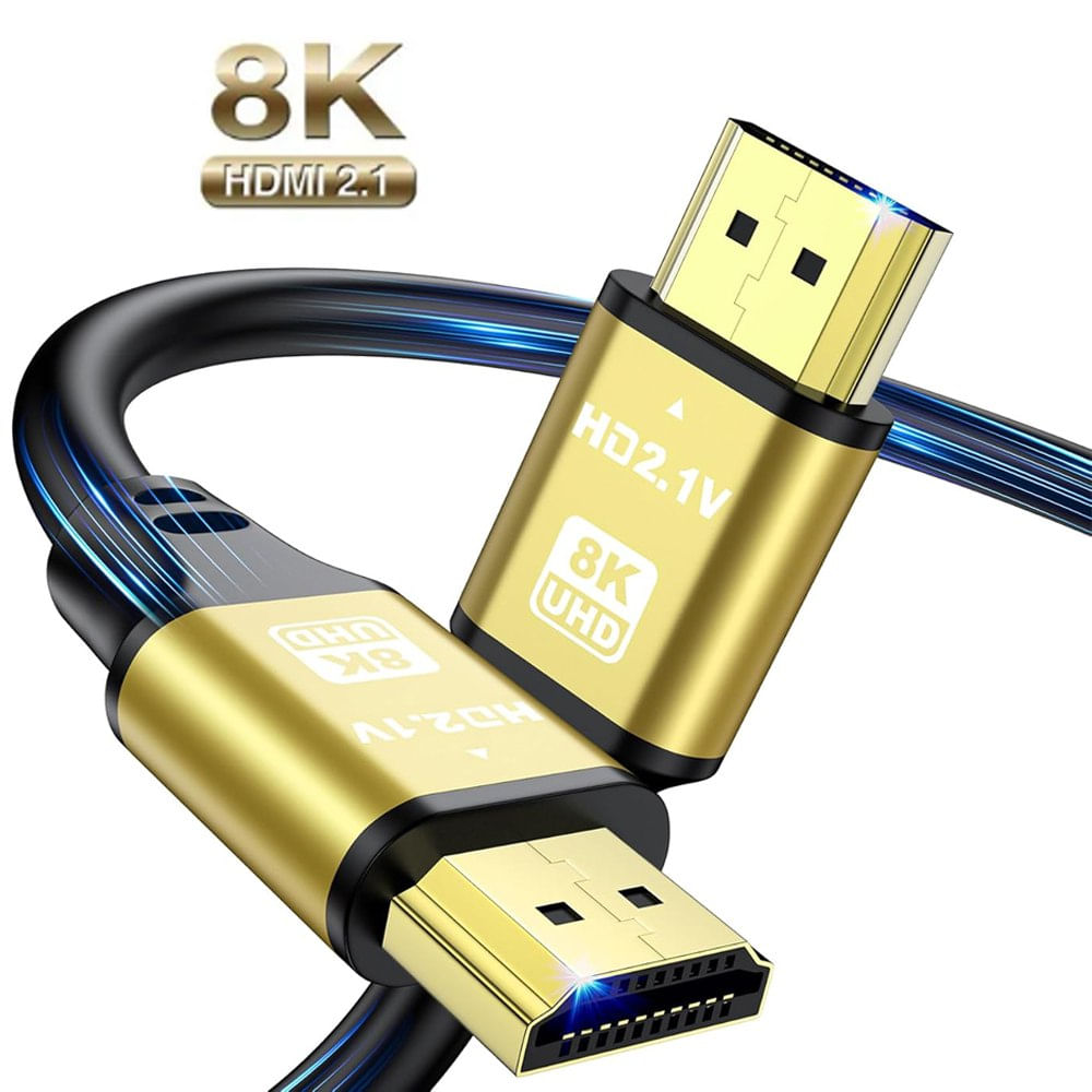 Cable Hdmi 8K 2.1 3 Metros 48gbps 60Hz 4k 120Hz ULTRA HD HDR PVC