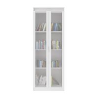 Estante con 2 puertas de vidrio Blanco 160.5x60x36.5cm Tecnomobili
