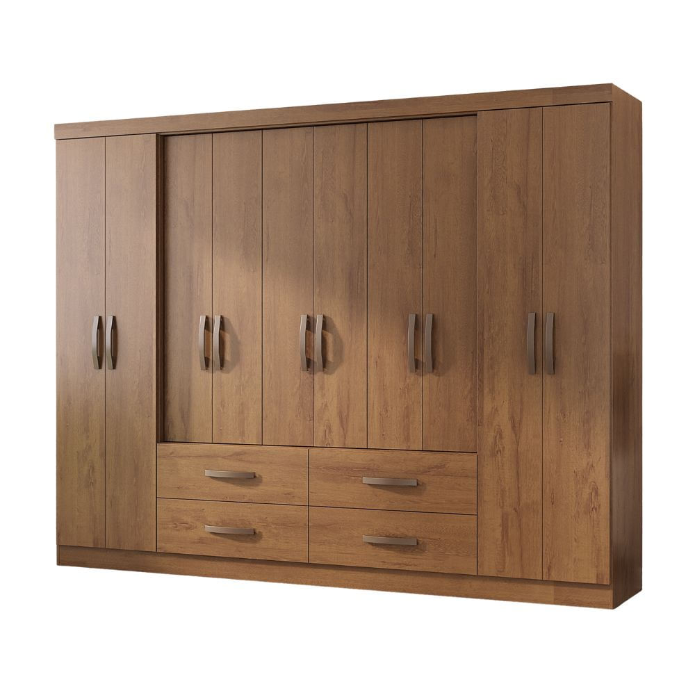 Ropero Malta 10 Puertas 4 Cajones Roble Promart