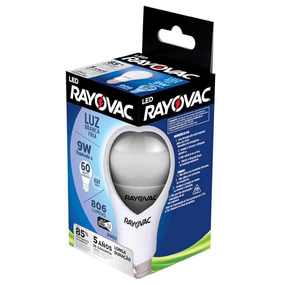 Foco LED Bulb RAYOVAC 9W Blanco