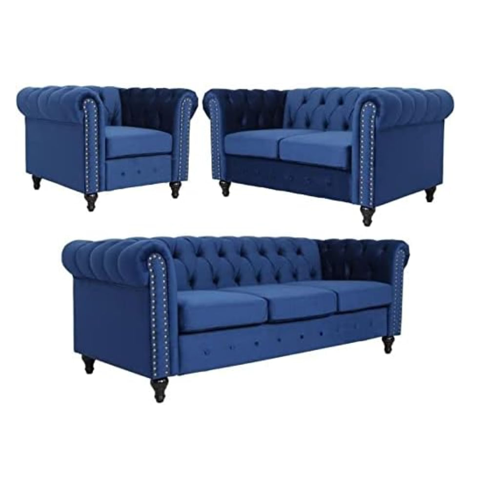 Sala 3 2 1 Louis Azul Model