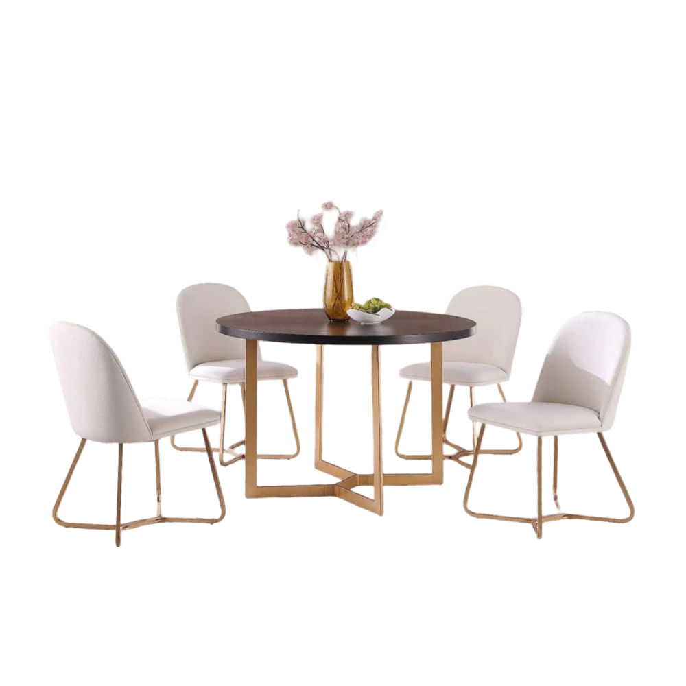 Comedor 4 Sillas Bilbao Blanco CN