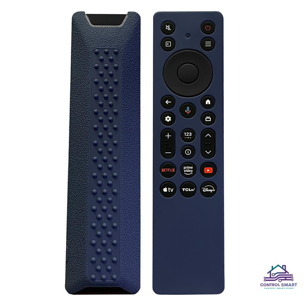 Funda Azul Marino De Silicona Flexible Para Control Tcl Smart Tv Moderno 2025