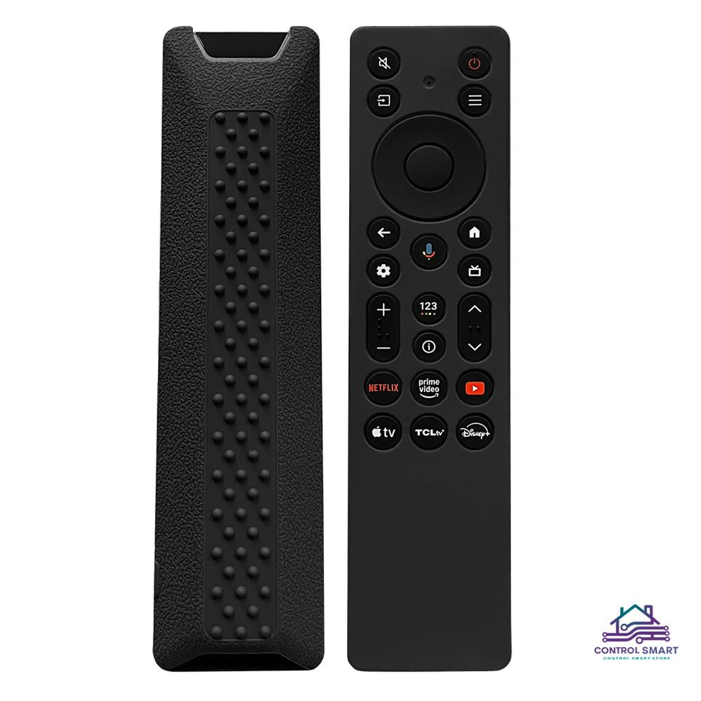 Funda Negro De Silicona Flexible Para Control Tcl Smart Tv Moderno 2025