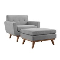 Sillon Banqueta Naia Gris Claro H Y S