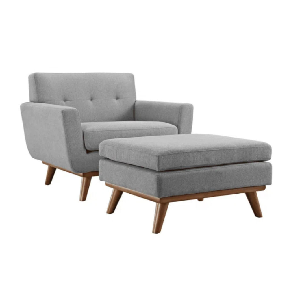 Sillon Banqueta Naia Gris Claro H Y S