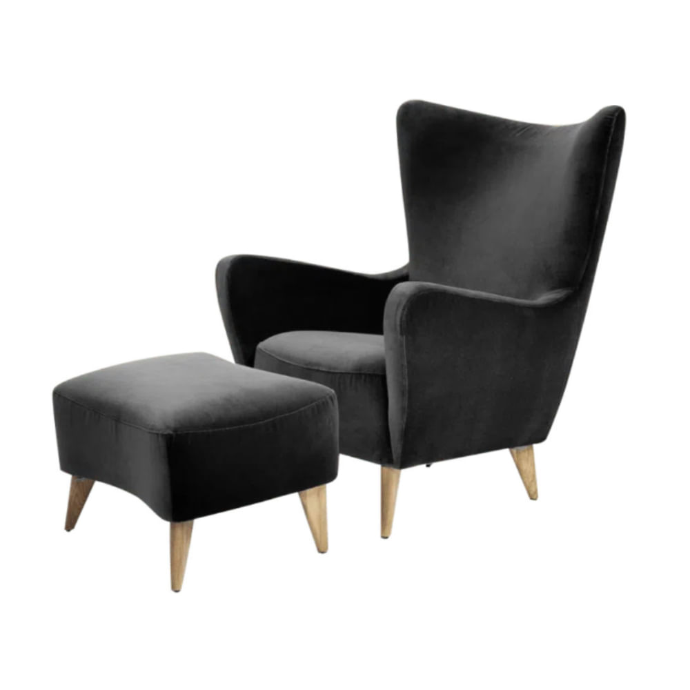 Sillon Natos Banqueta Negro H Y S