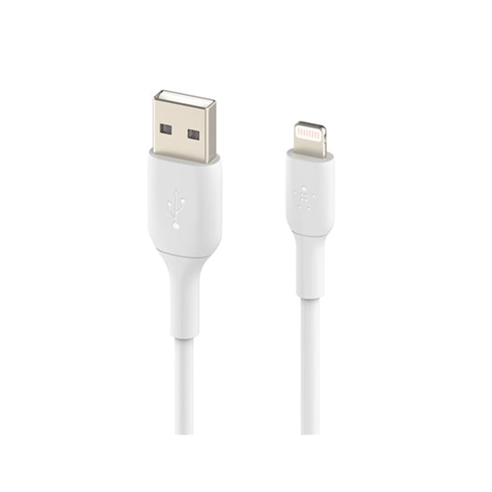Cable Lightning Belkin BoostCharge 1m USB-C a Lightning, negro, carga rápida y duradera