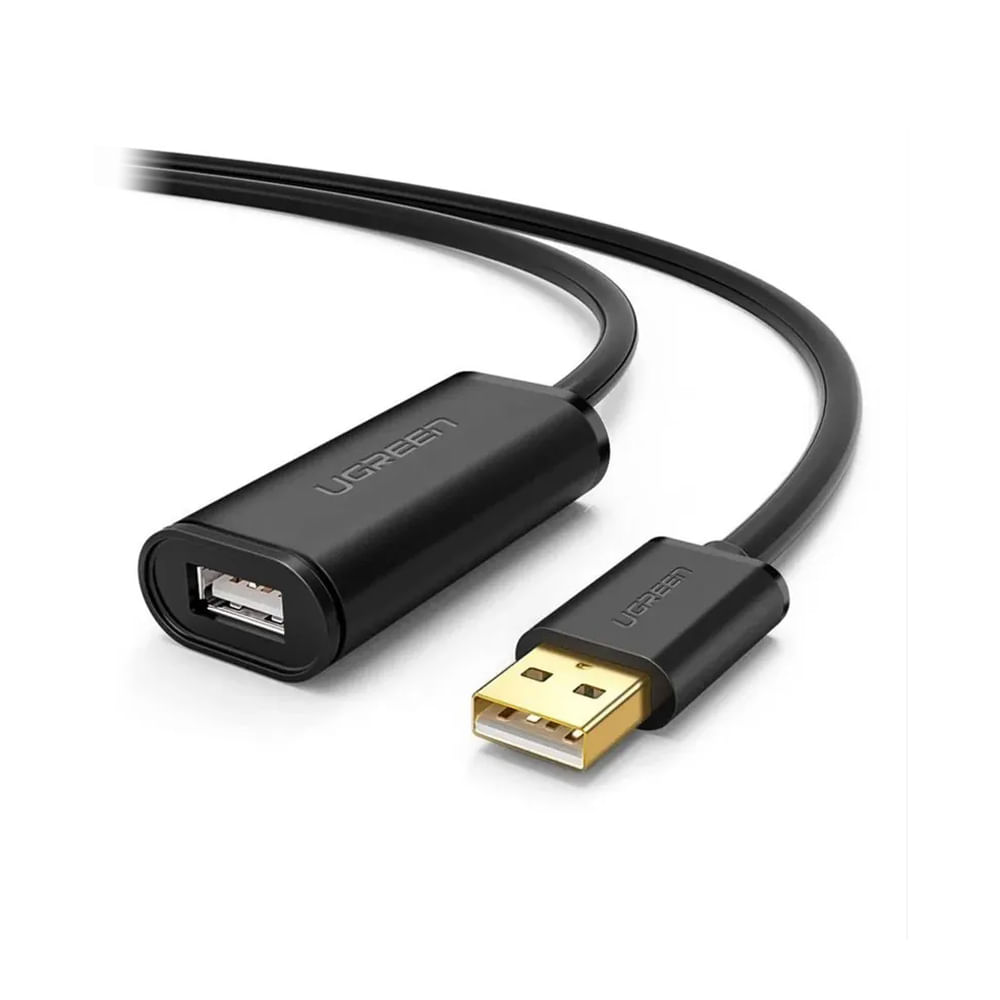 Cable de extensión UGREEN USB-A 2.0 de 15 m con chipset activo, alta velocidad y gran durabilidad
