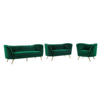 Sala 3 2 1 Ariel Verde Oscuro Model