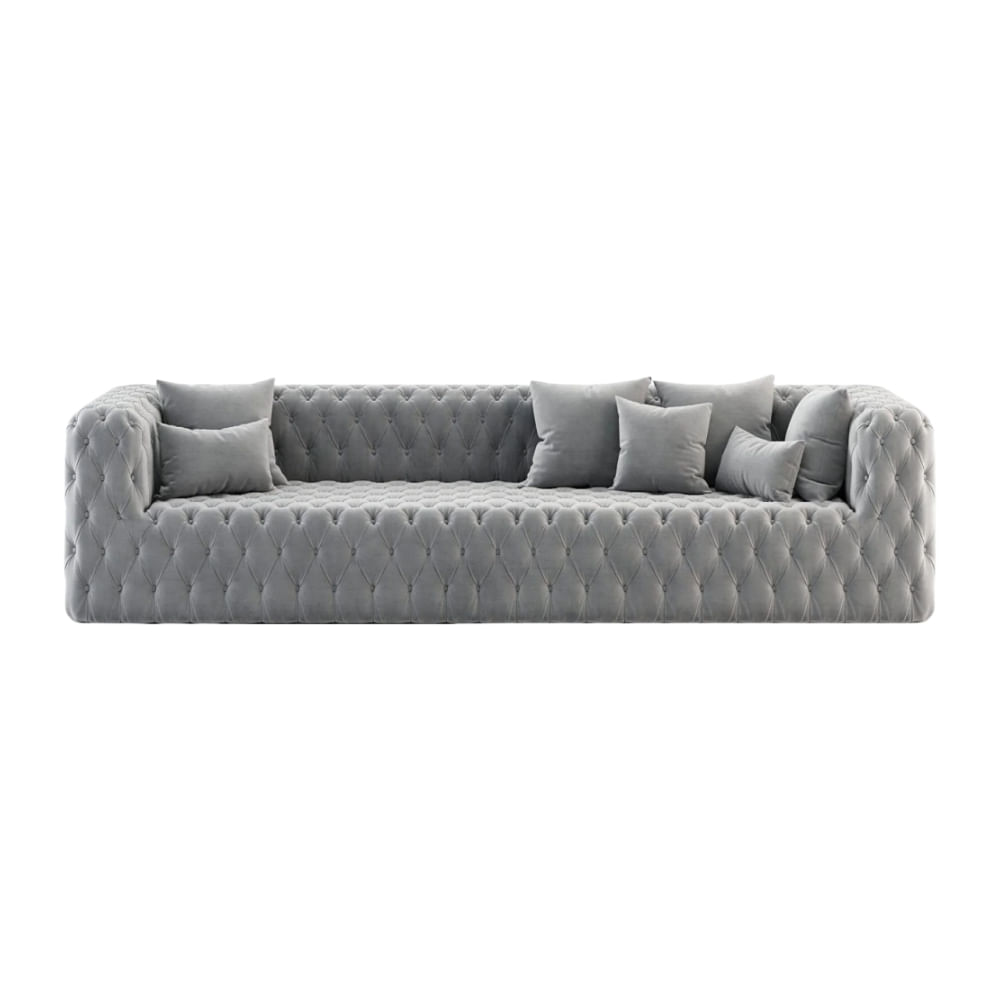 Sofa 3 Cuerpos Aris Gris Claro CN