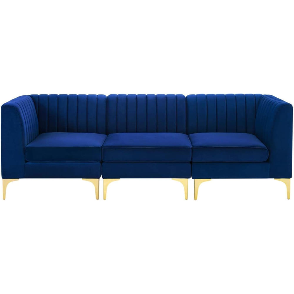 Sofa Modular 3 Cuerpos Zaid Azul Noche CN