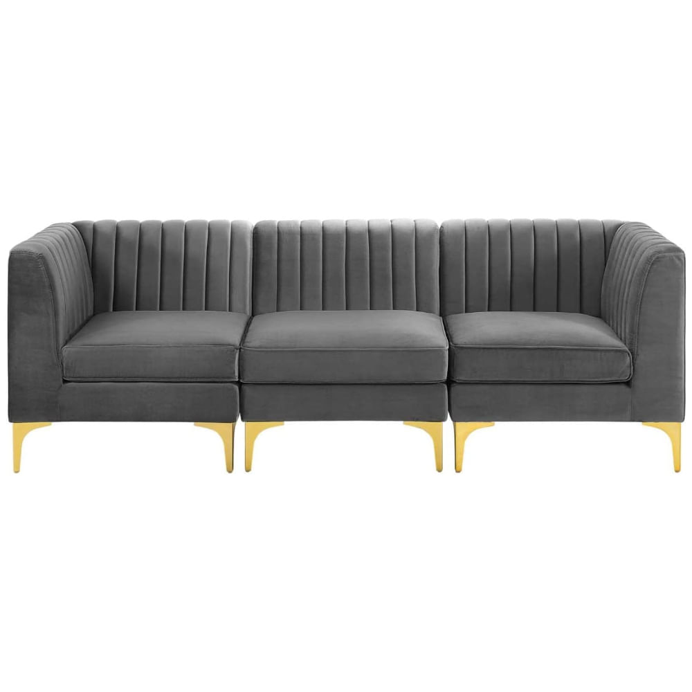 Sofa Modular 3 Cuerpos Zaid Gris Oscuro CN