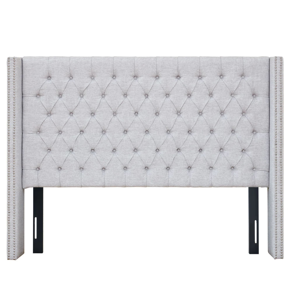 Cabecera Queen Abner Gris Claro CN