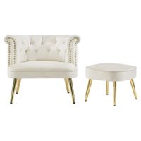 Butaca Y Banqueta Aziel Beige CN