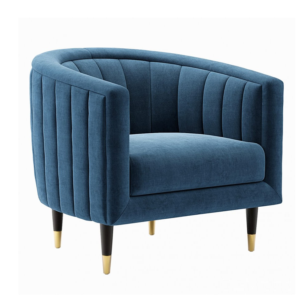 Butaca Velvet Azul CN