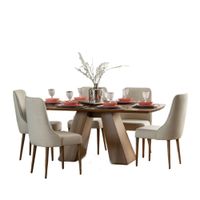 Comedor 6 Sillas Sicilia Model