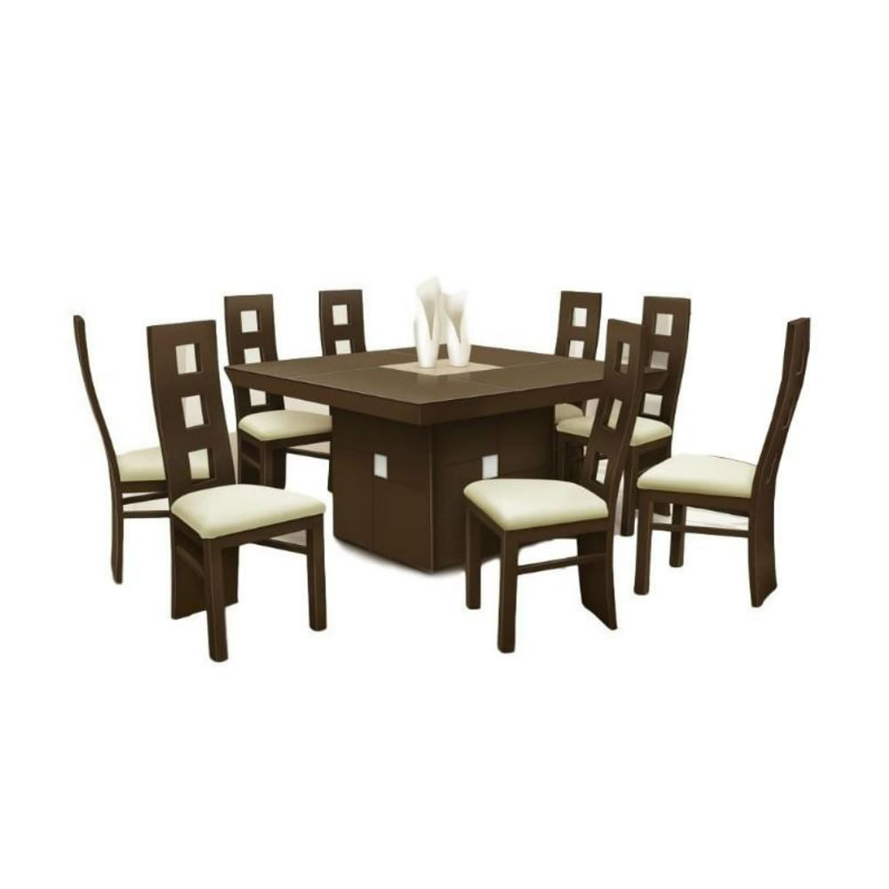 Comedor 8 Sillas Rosa Model