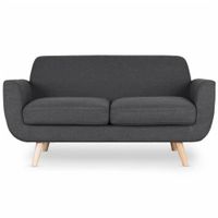 Sofa 2 Cuerpos Novy Gris Oscuro Model