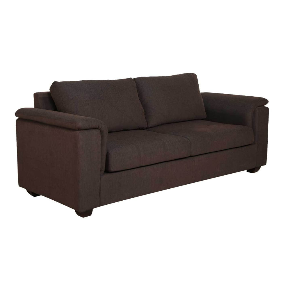 Sofa 3 Cuerpos Rene Marron Oscuro Shego