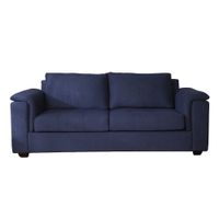 Sofa 3 Cuerpos Rene Azul Acero Shego